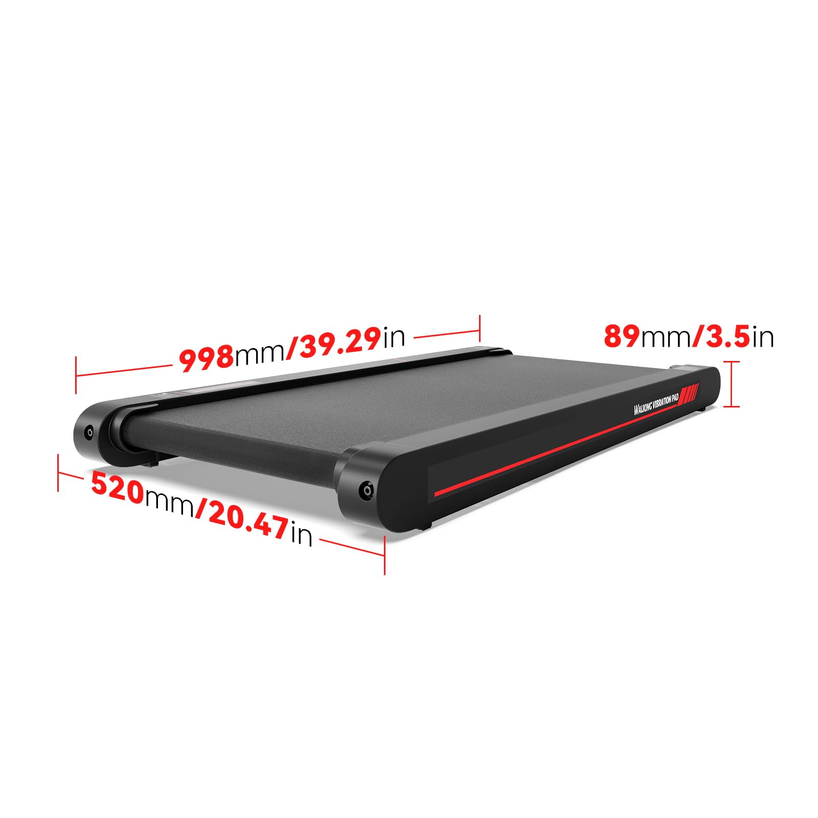 Sperax 4-in-1 Vibration für Laufband für Zuhause mit App Bluetooth 0.3-6km/h den Heim - und Walking Vibration Pad Bürogebrauch und Fernbedienung - Vibration für Zuhause und Büro (Grau)